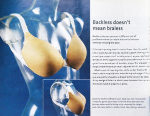 Backless bust support solution featured in "Build a Better Bust" from Threads Apr/May 2006